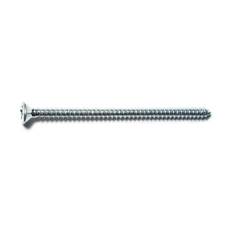 Midwest Fastener Sheet Metal Screw, #12 x 4 in, Zinc Plated Steel Flat Head Phillips Drive, 100 PK 50849